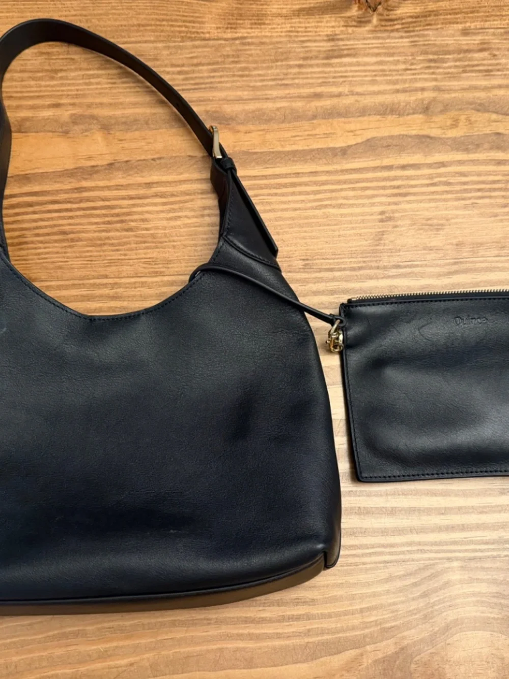 Quince black leather
